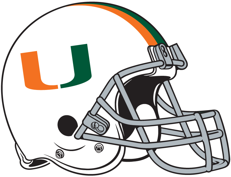 Miami Hurricanes 1977 Helmet Logo iron on transfers for T-shirts